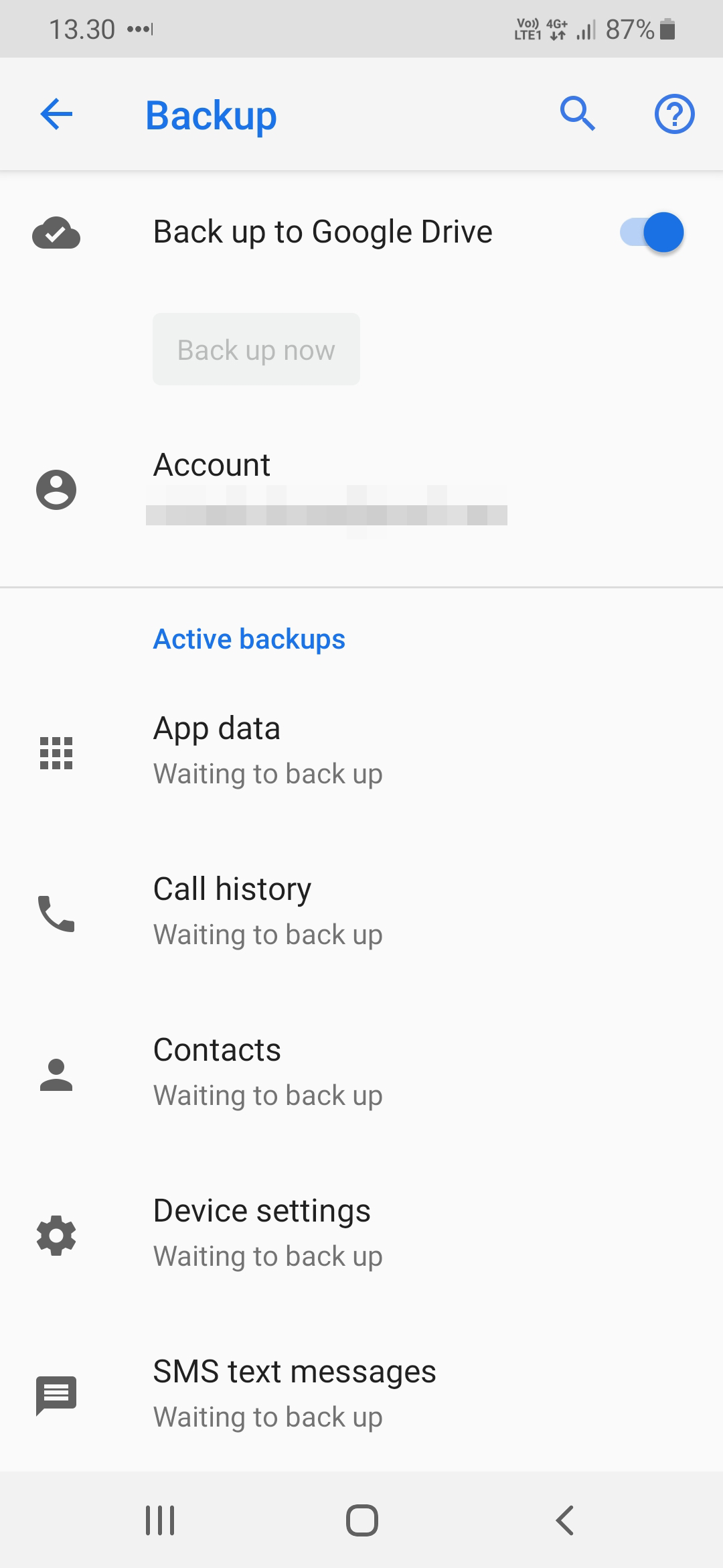 Method 4: Google Account To Backup Android